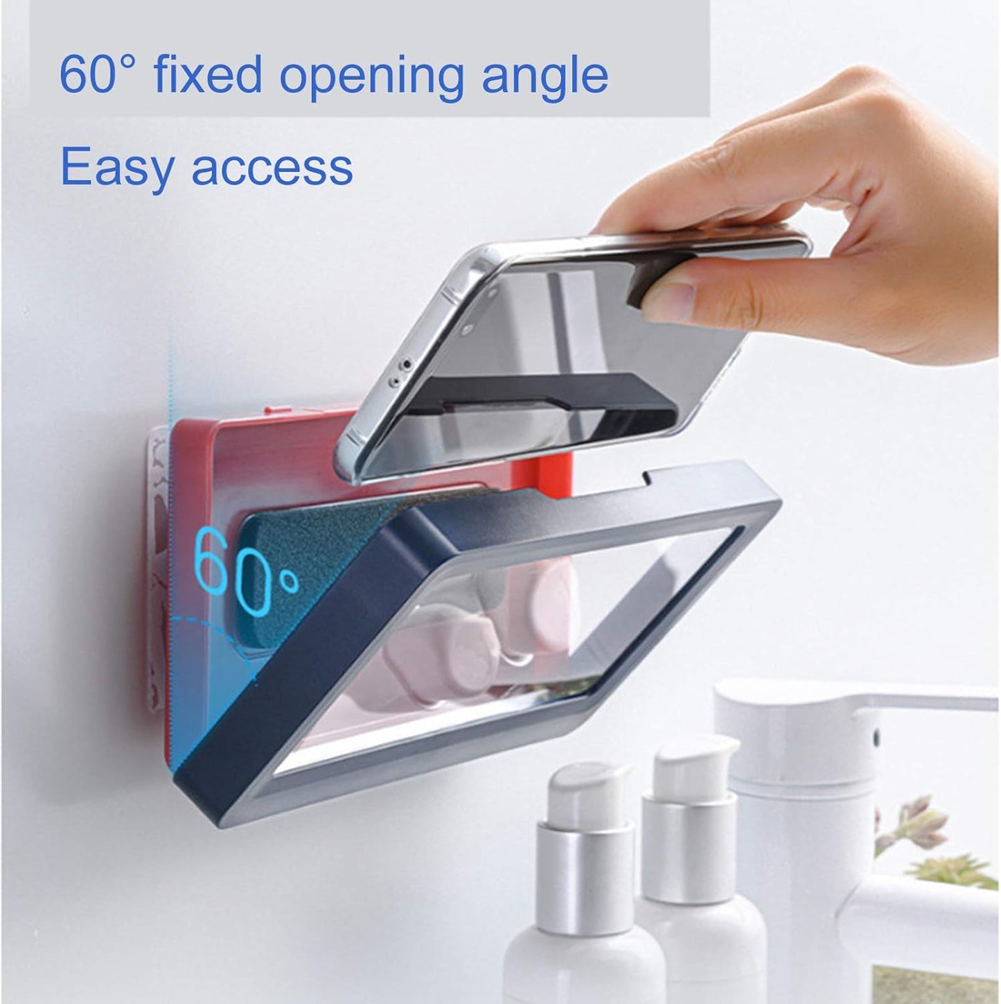 Revolutionary Waterproof Shower Phone Holder – Enjoy Your Favorite Videos in Style with the HD Anti-Fog Mirror Touch Screen Shelf for Bathroom!