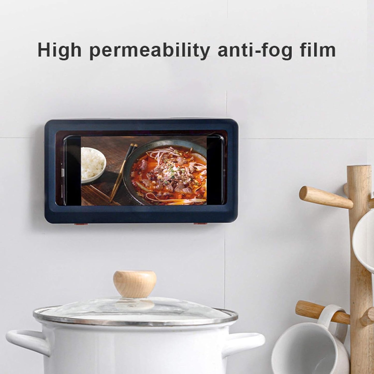 Revolutionary Waterproof Shower Phone Holder – Enjoy Your Favorite Videos in Style with the HD Anti-Fog Mirror Touch Screen Shelf for Bathroom!