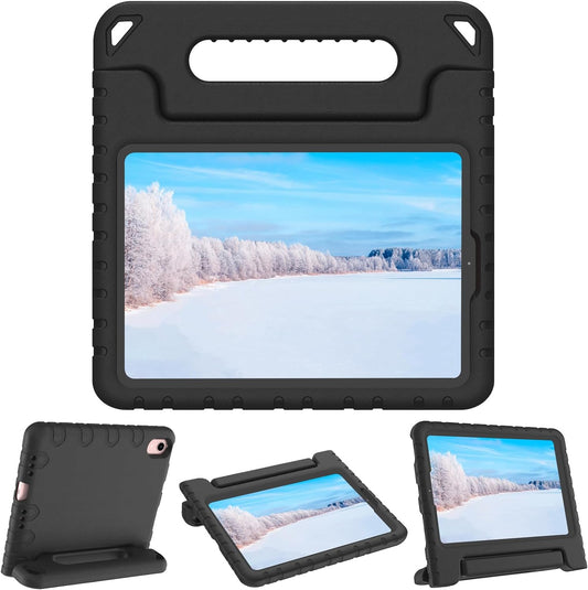 Perfect Kids iPad Mini Case - Lightweight, Shockproof with Handle & Stand for Mini 1, 2 & 3 - Black